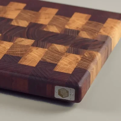 Planche à découper chaude en bois de bout