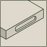 Planche à découper avec poignées latérales