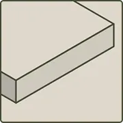 Planche à découper avec côtés droits