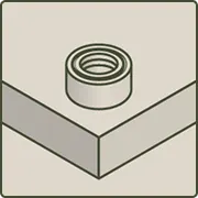 Planche à découper avec pieds en aluminium premium antidérapants